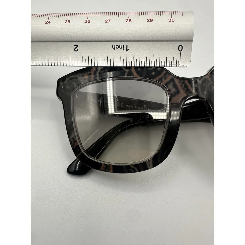 ETRO ET651S Sunglasses Black Print 050 Designer Eyewear 50-22-140